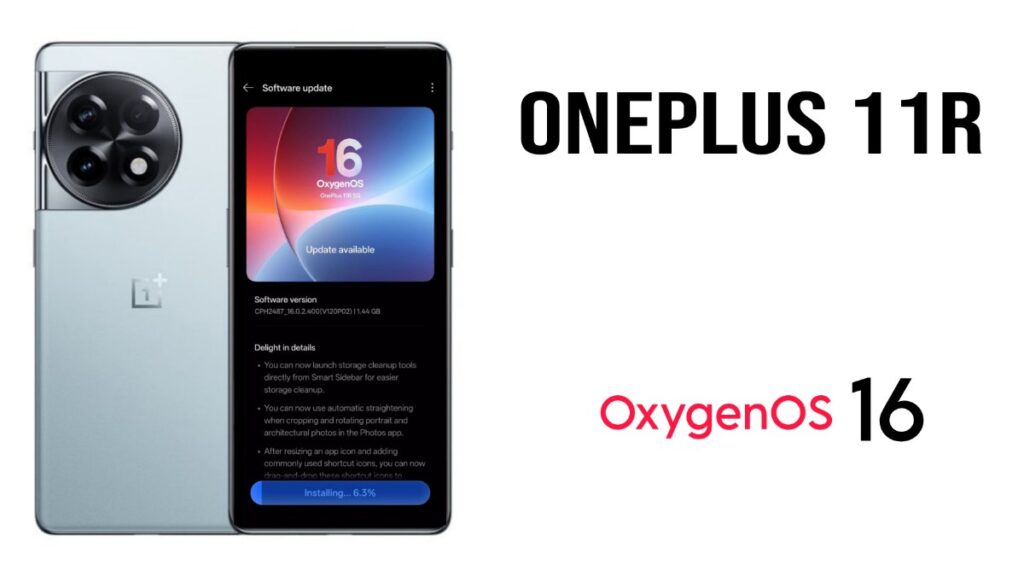 OnePlus 11R Gets OxygenOS 16 Update