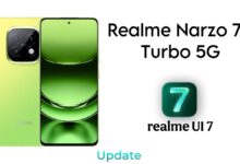 Realme Narzo 70 Turbo 5G Realme UI 7 Update