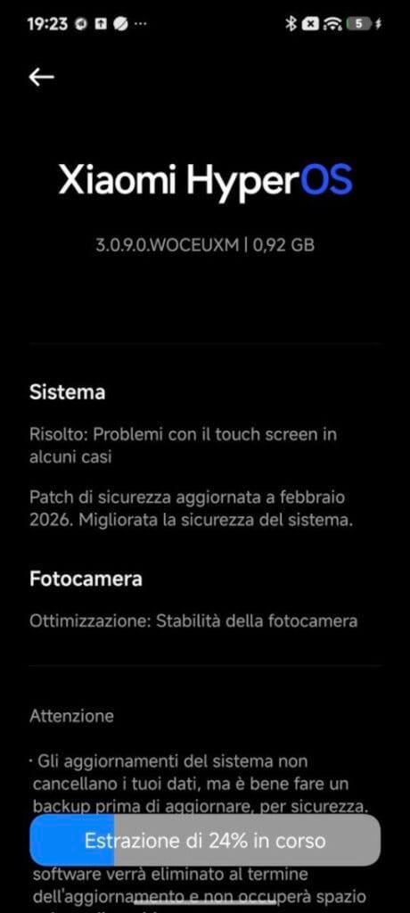 Xiaomi 15 3.0.9.0 Update