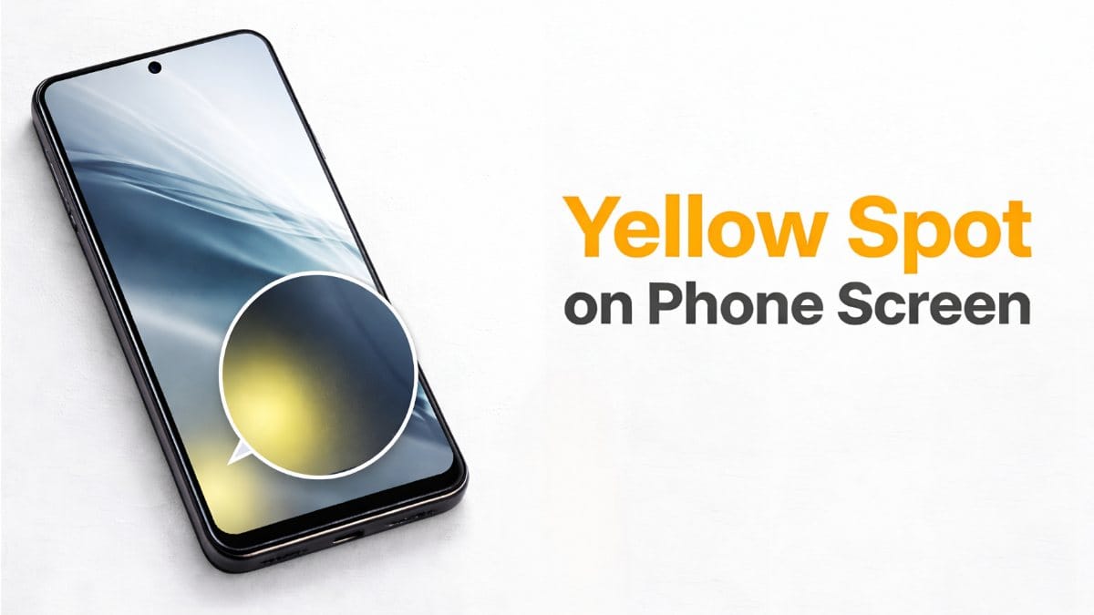 Yellow Spot on Phone Screen Xiaomi