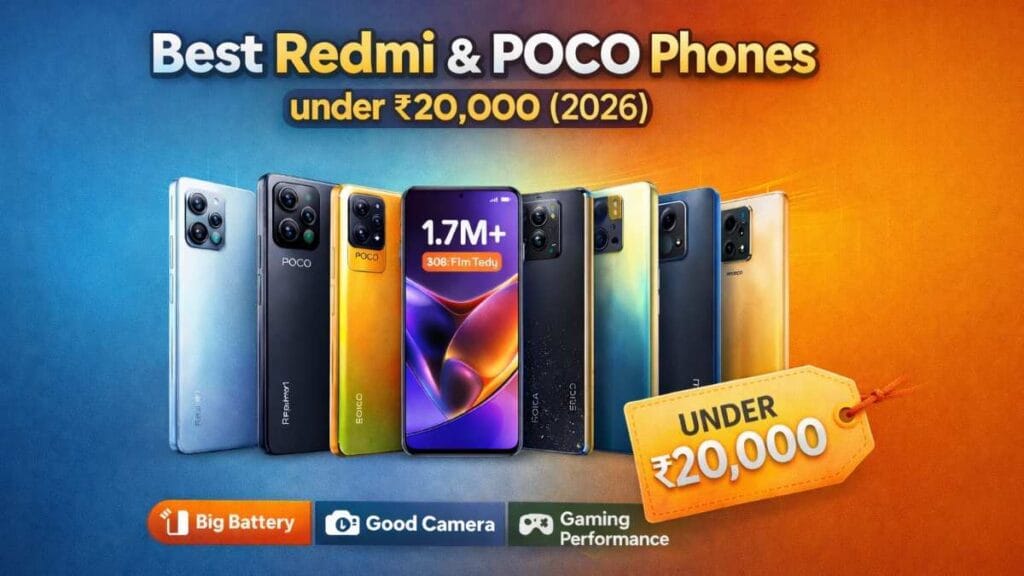 Best Redmi-Poco phones under 20000 in India 2026