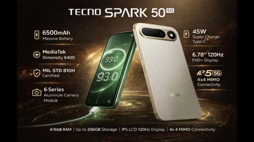 Tecno Spark 50 5G specifications