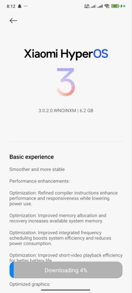 Redmi Note 13 Pro Plus HyperOS 3 Update