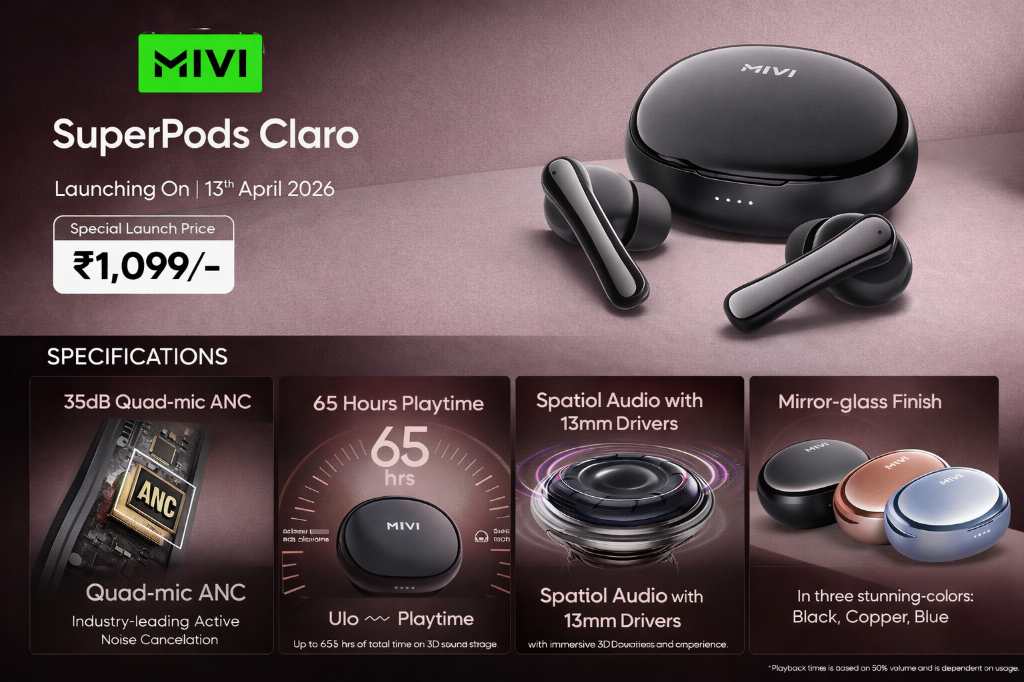 Mivi SuperPods Claro TWS  specifications