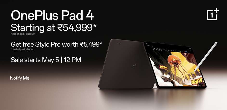 OnePlus Pad 4 Launch price 
