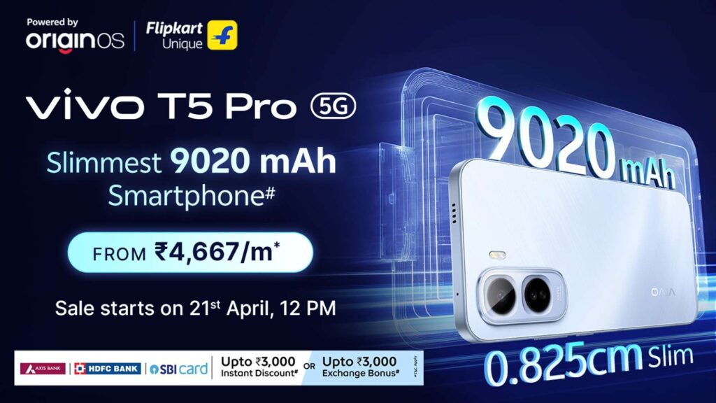 Vivo T5 Pro 5G Price in India