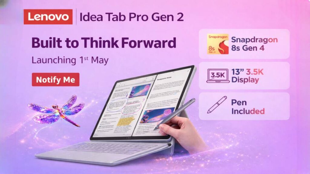 Lenovo idea tab pro gen 2 launch date