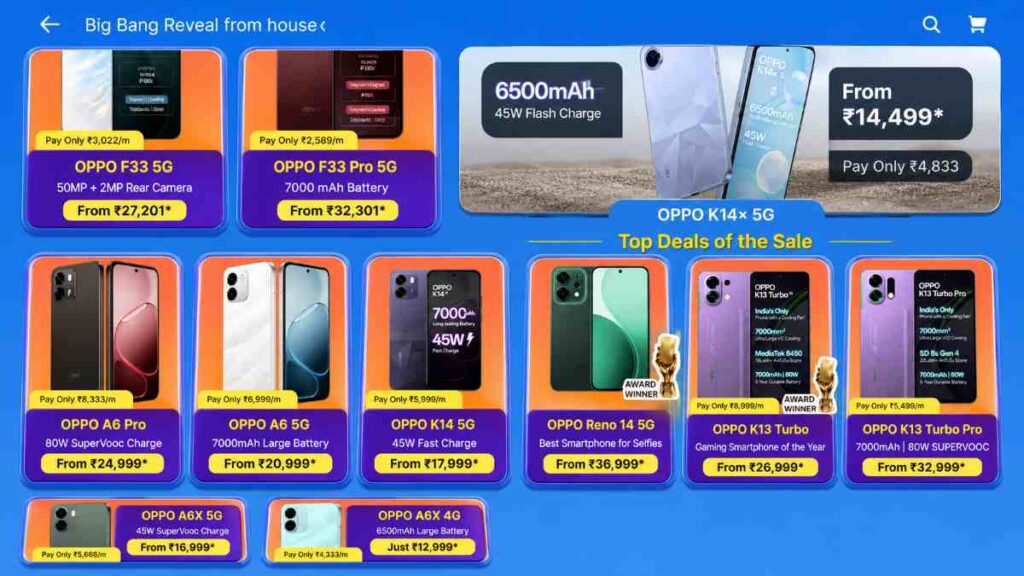 Flipkart Sasa Lele Sale for oppo