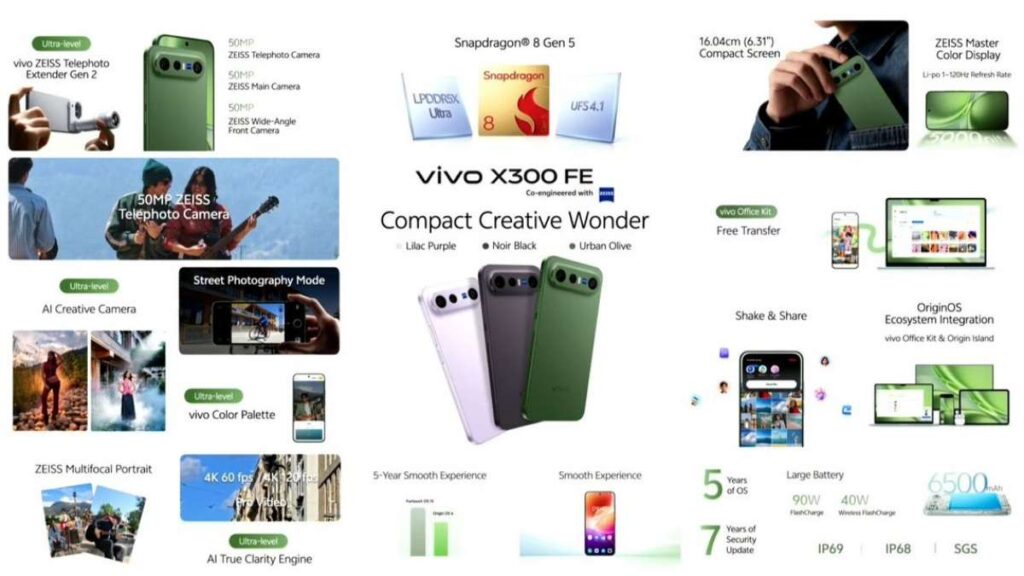 Vivo X300 FE Specifications