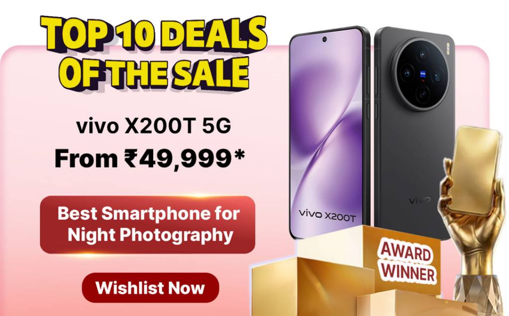 Vivo X200T 5G Flipkart Sasa Lele Sale
